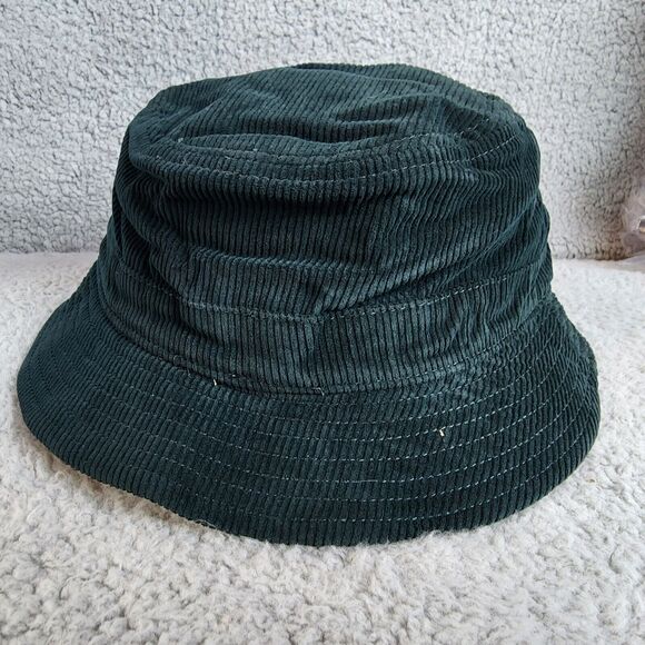 J. Crew Men's Bucket Hat Garment Dyed Corduroy Size S/M Dark Green Outdoors NEW - Picture 1 of 9